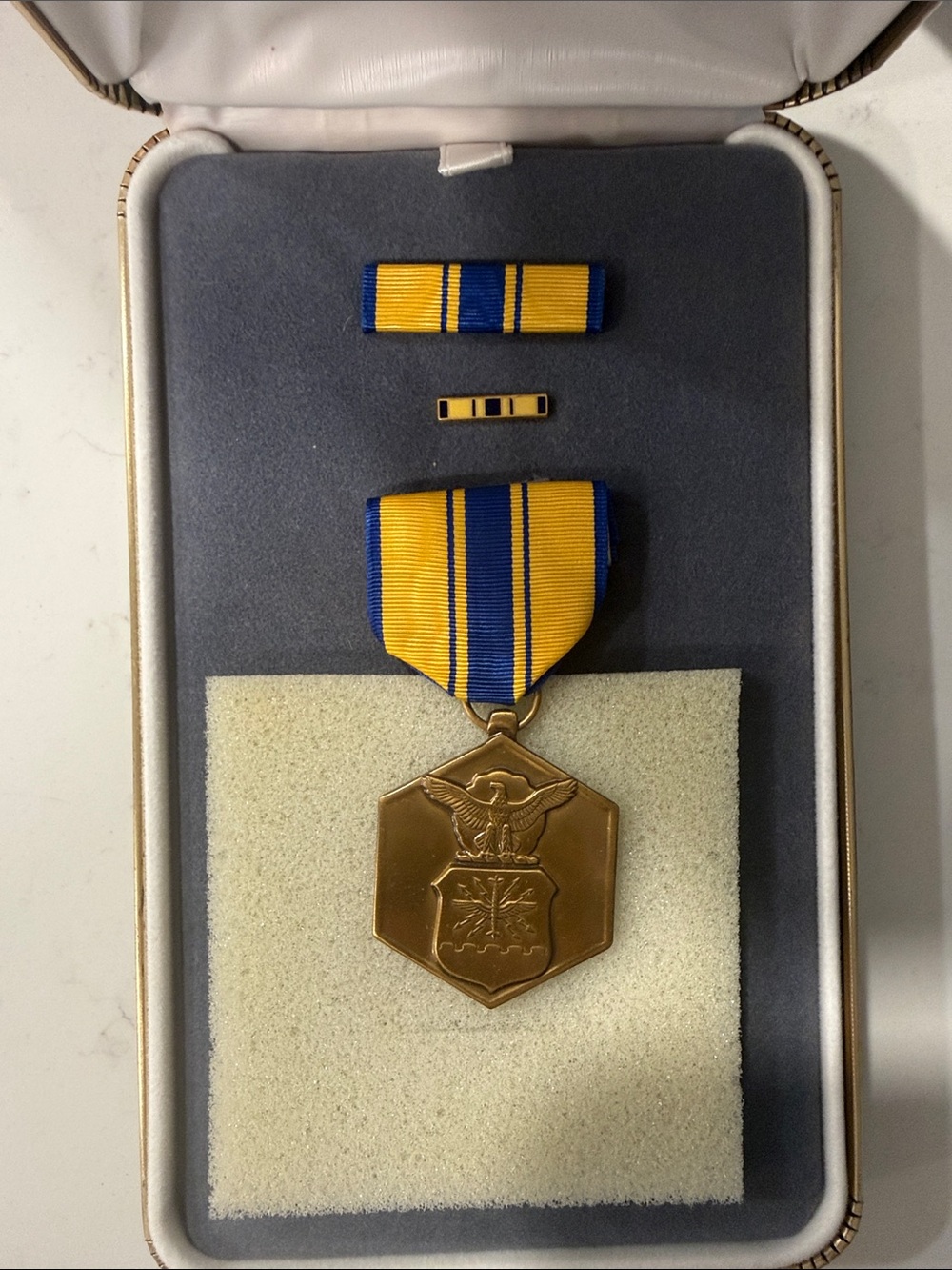 Vintage Vietnam era US Air Force Commendation Medal with ribbon